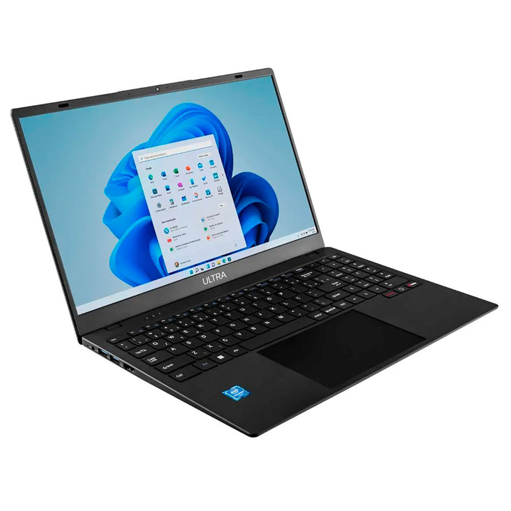 Miniatura Notebook Ultra UB261 Celeron 4GB 128 GB EMMC Tela 15.6  Windows 11 Multilaser Cinza Escovado - Bivolt