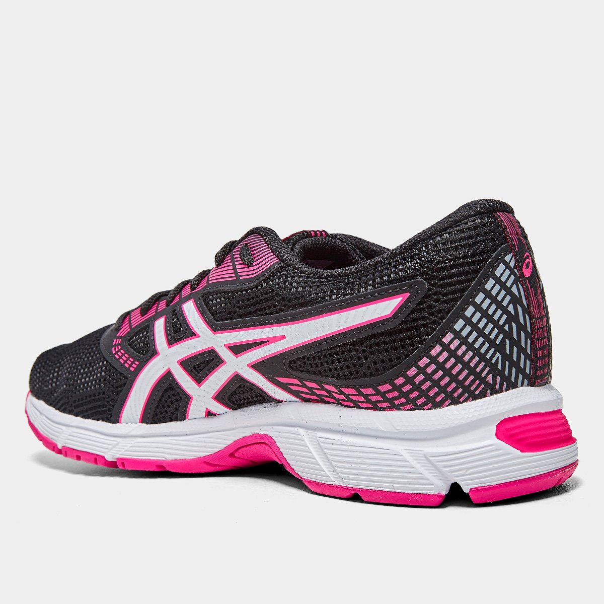 Miniatura Tênis Asics Gel-Impression 11 Feminino Preto+Pink - 34