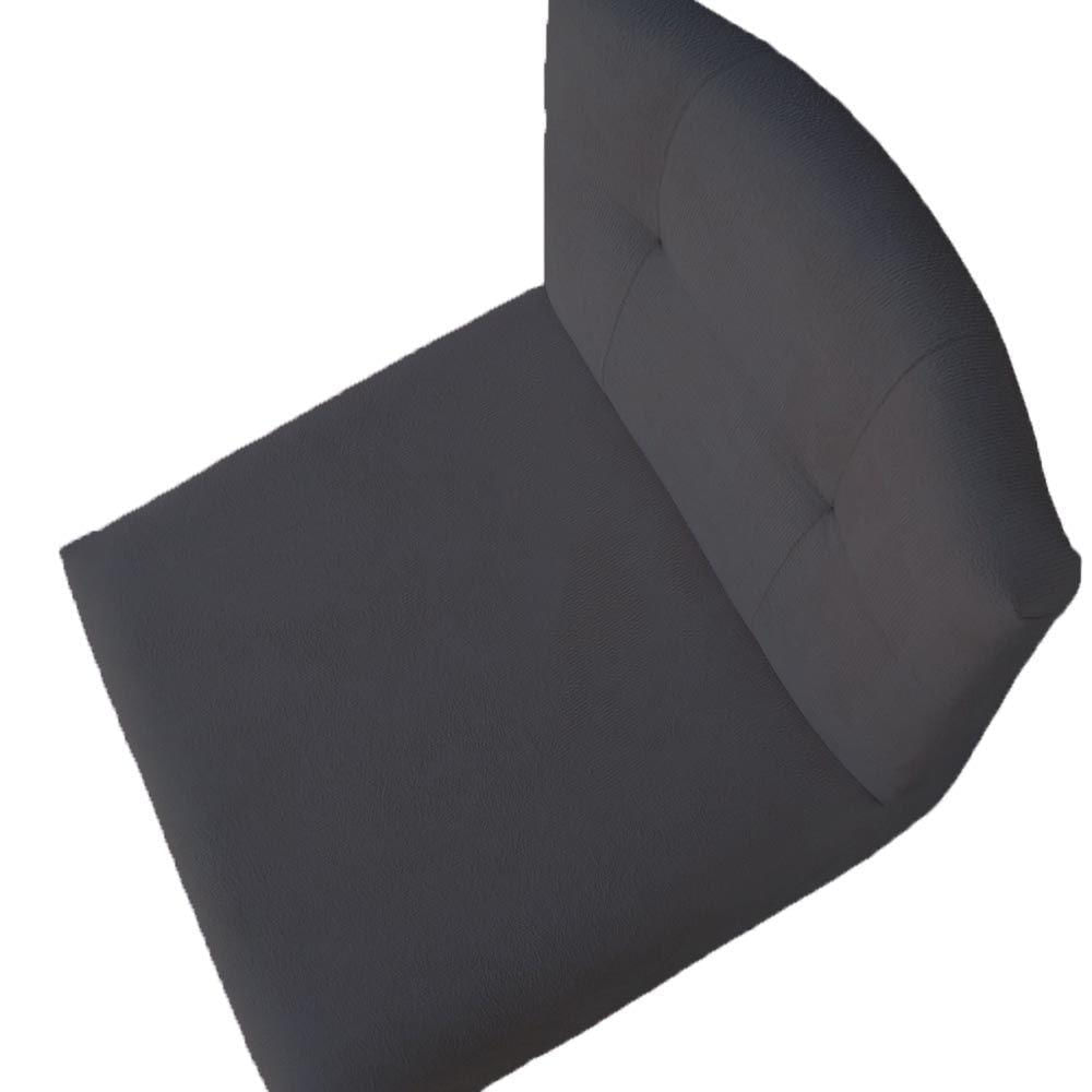 Miniatura Kit 08 Banquetas Luma Base De Ferro Sued Grafite D'classe Decor