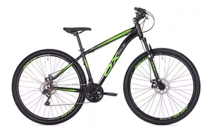 Miniatura Bicicleta Mtb Oggi Ox Glide 29 Preto E Verde 17 21V