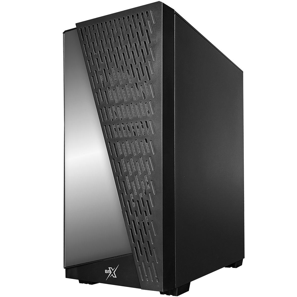 Gabinete Gamer Brx Black Neon, Atx, Lateral Em Vidro