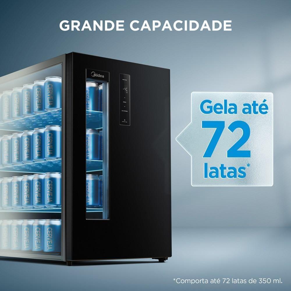 Cervejeira Midea Frost Free 82L Preto 110V Mdrx150fggdx