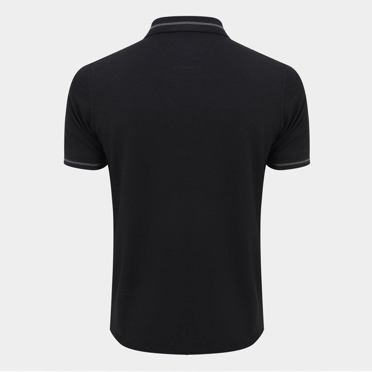 Miniatura Camisa Polo Internacional Escudo Masculina Preto+Chumbo - EGG