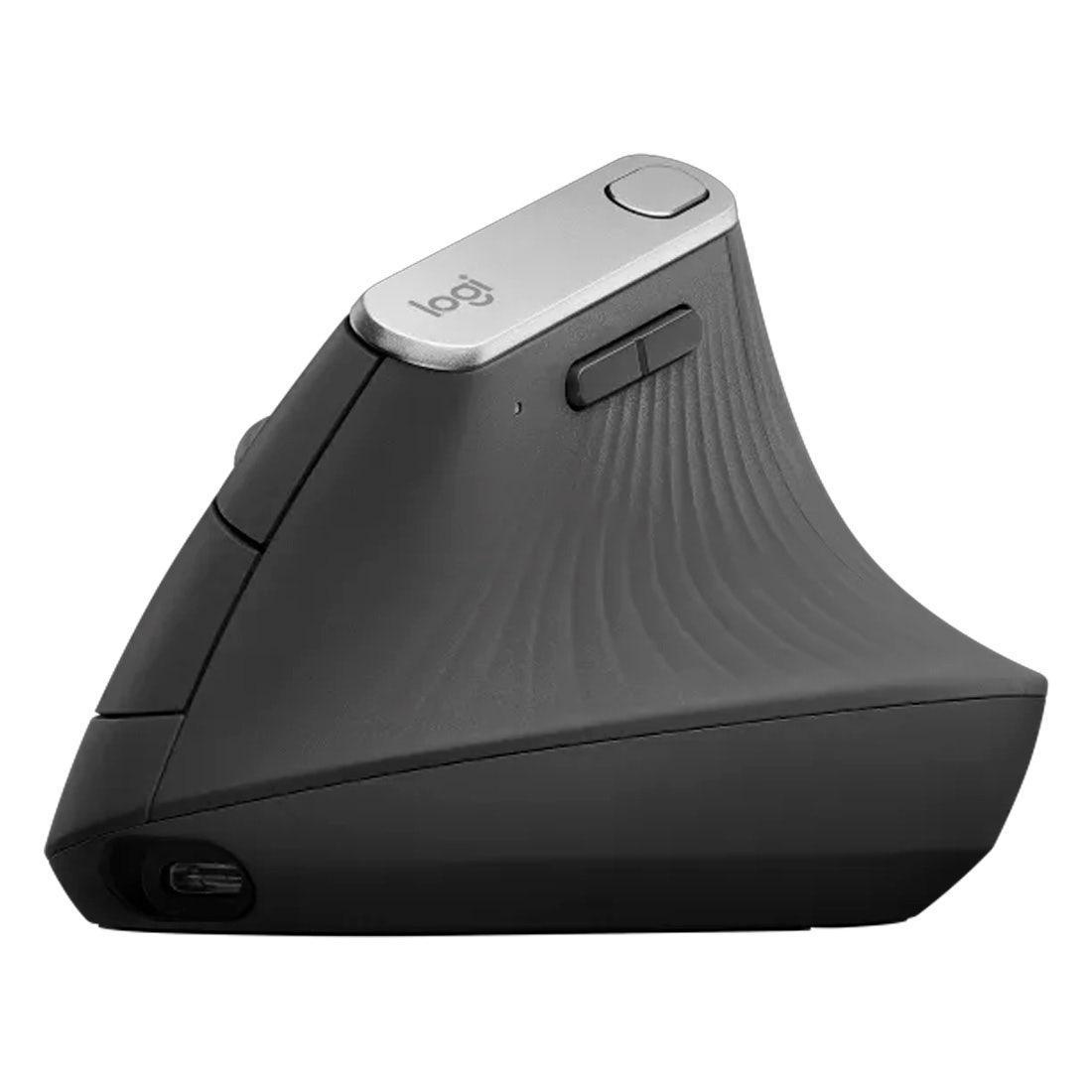 Miniatura Mouse Logitech Mx Vertical Grafite Sem Fio - 910-005449