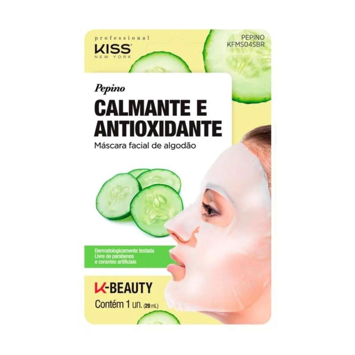 Miniatura Kit Kiss Ny 3 Máscaras Faciais Aloe Vera + Carvão + Pepino