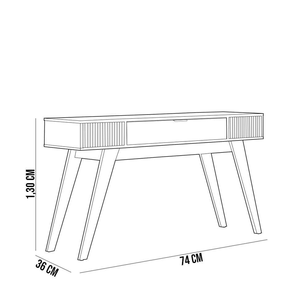 Aparador Delta C04 Preto Noce Milano Espelho Adnet Preto