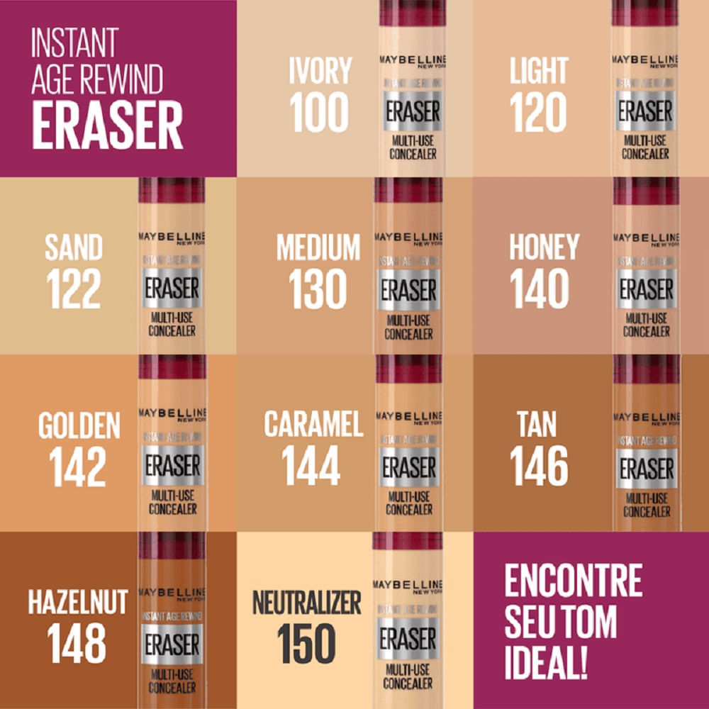 Miniatura Corretivo Líquido Maybelline Eraser Instant Age Rewind 120 Light 5,9ml