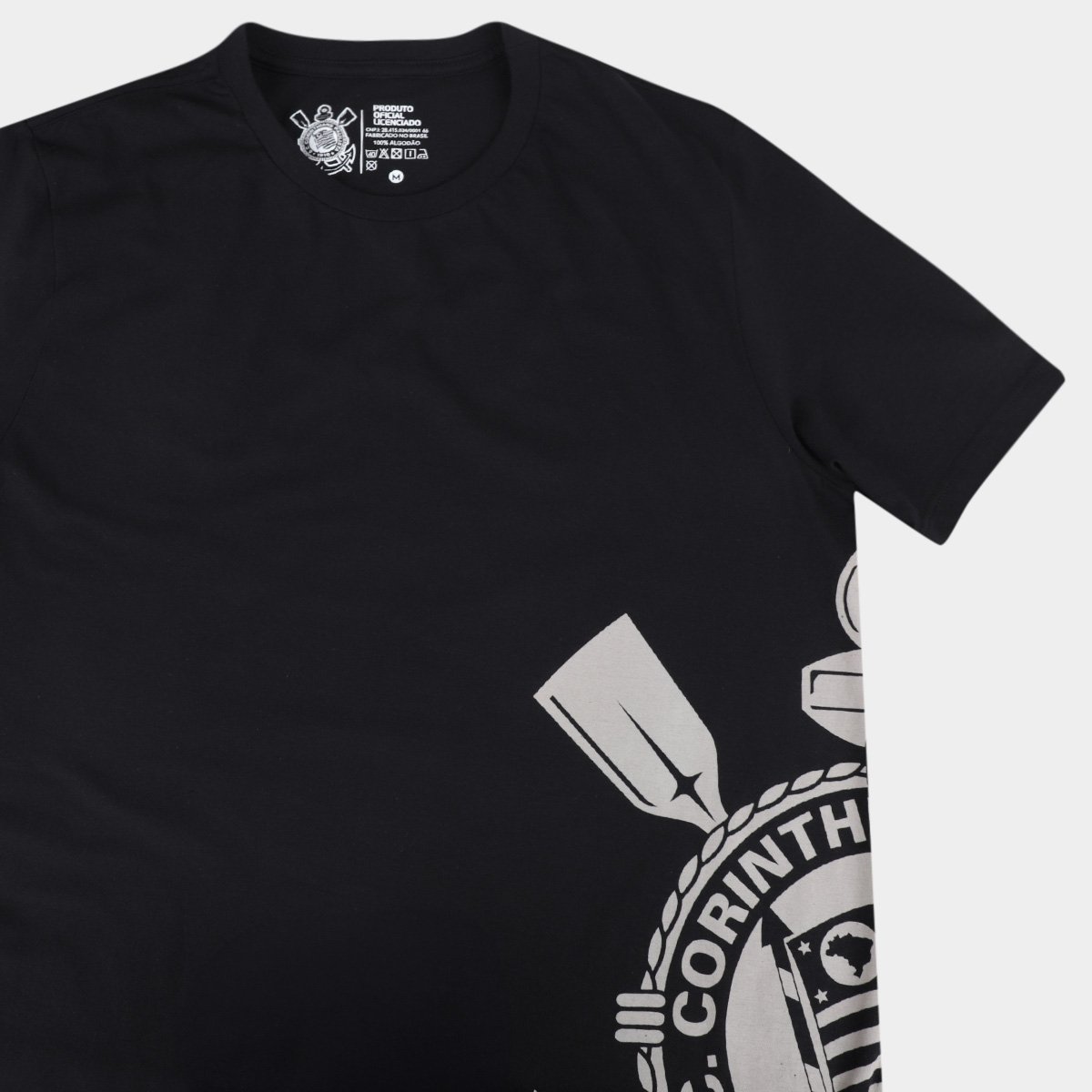 Miniatura Camiseta Corinthians Masculina Preto - EGG