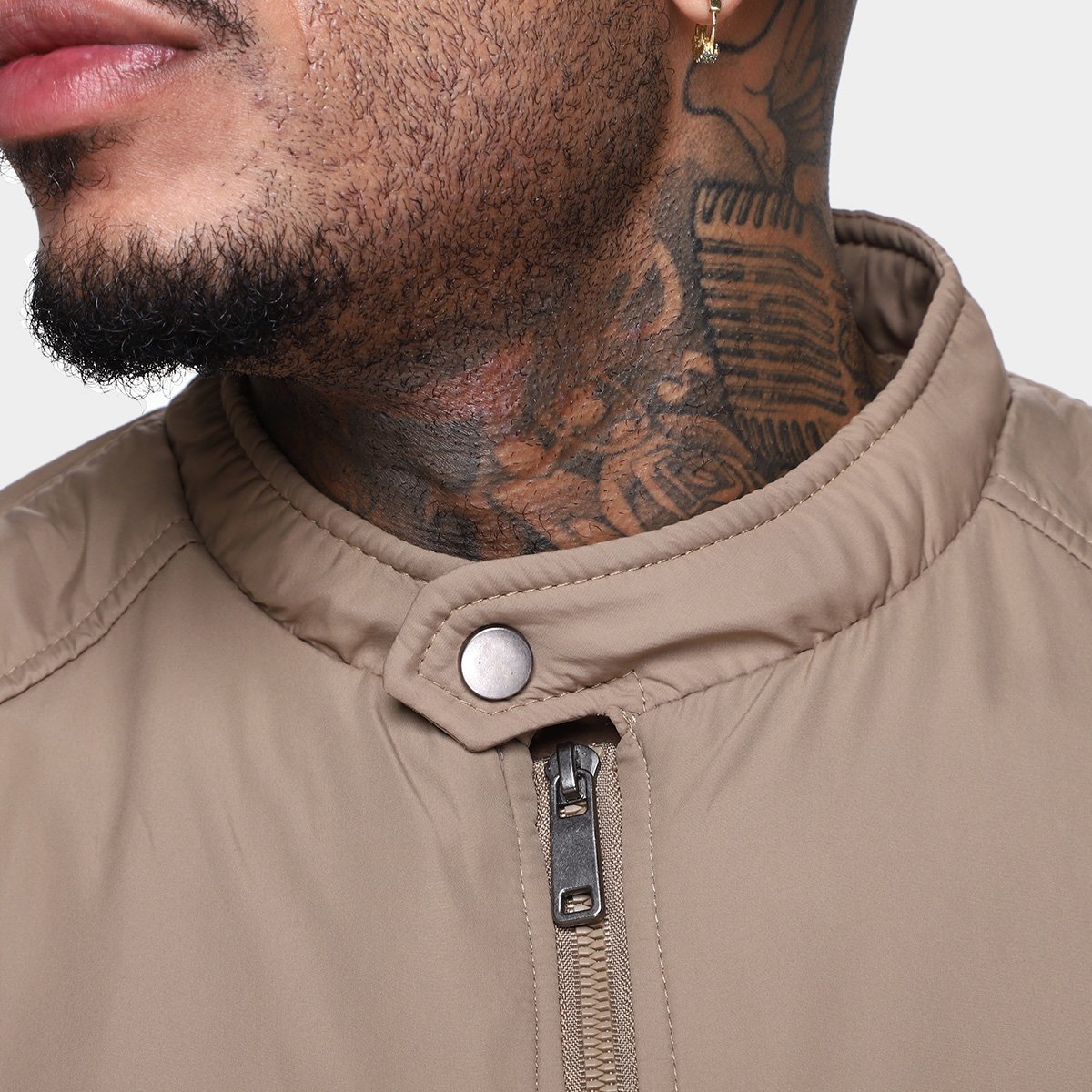 Miniatura Jaqueta Corta Vento Broken Rules Masculina Bege - G