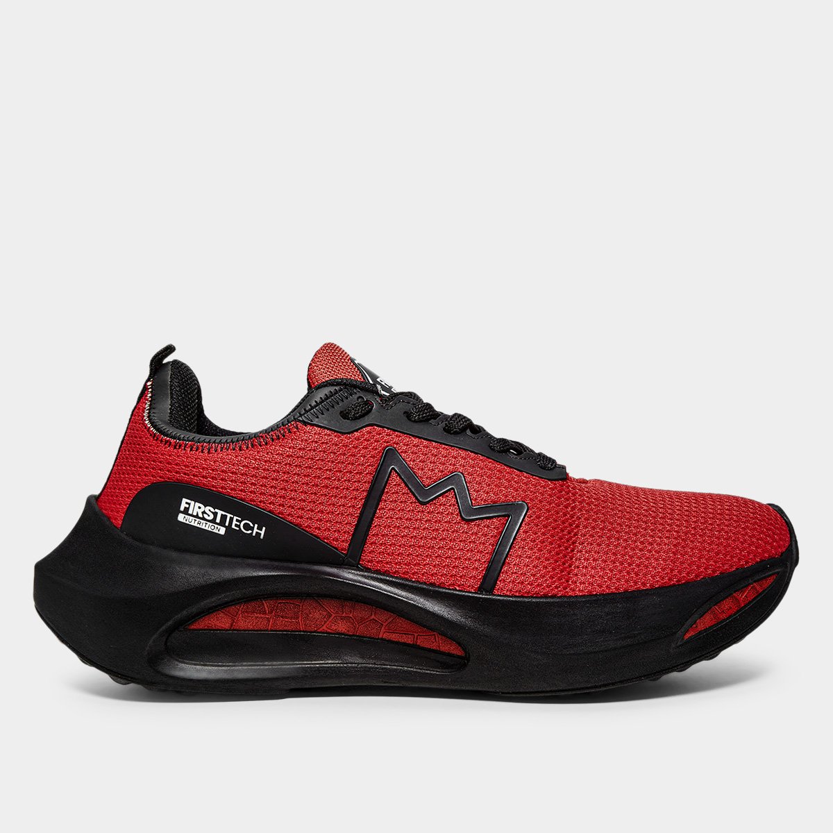 Miniatura Tênis First T191 Masculino Preto+Vermelho - 40