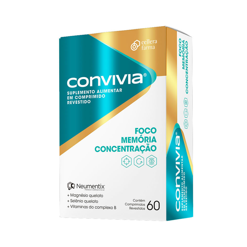 Miniatura Convivia Suplemento Alimentar com 60 Comprimidos Revestidos