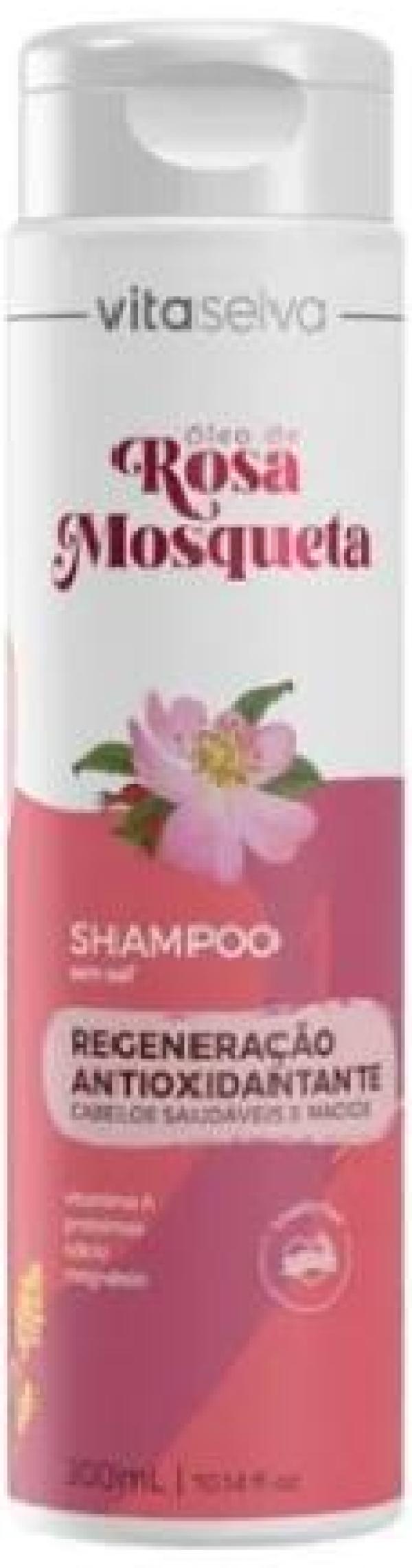 Miniatura Shampoo Óleo Rosa Mosqueta Regeneração Vita Seiva 300 Ml
