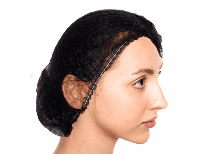 Miniatura Touca Rede Preta 100Un Emb. Individual Vabene