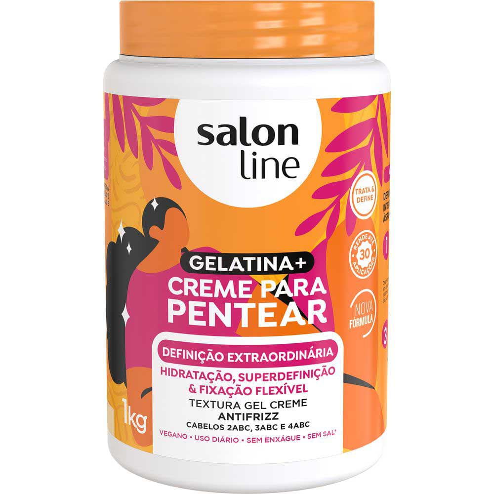 Miniatura Salon Line Creme de Pentear Definição Extraordinária 1Kg