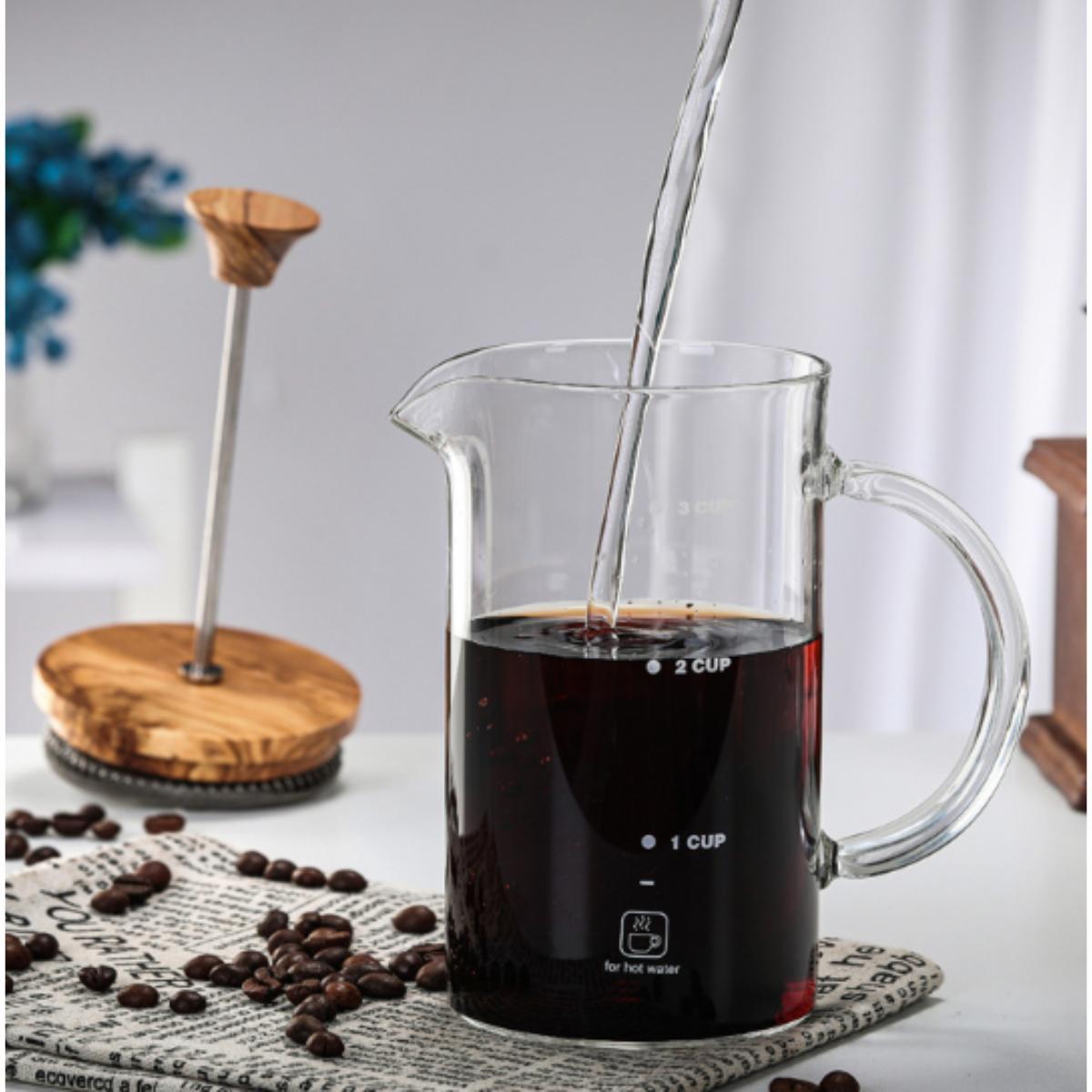 Miniatura Cafeteira Manual Prensa Francesa French Press 800ml