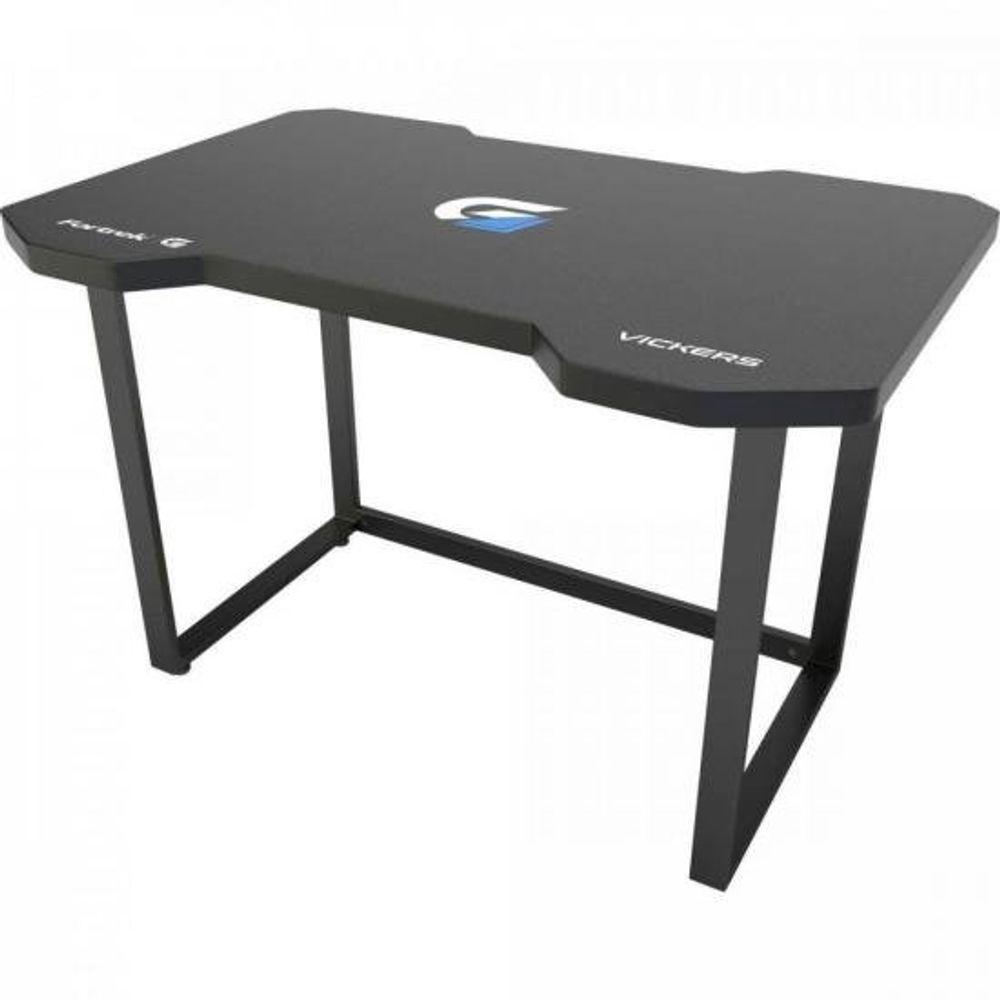 Miniatura Mesa Gamer Fortrek Vickers Preta-azul