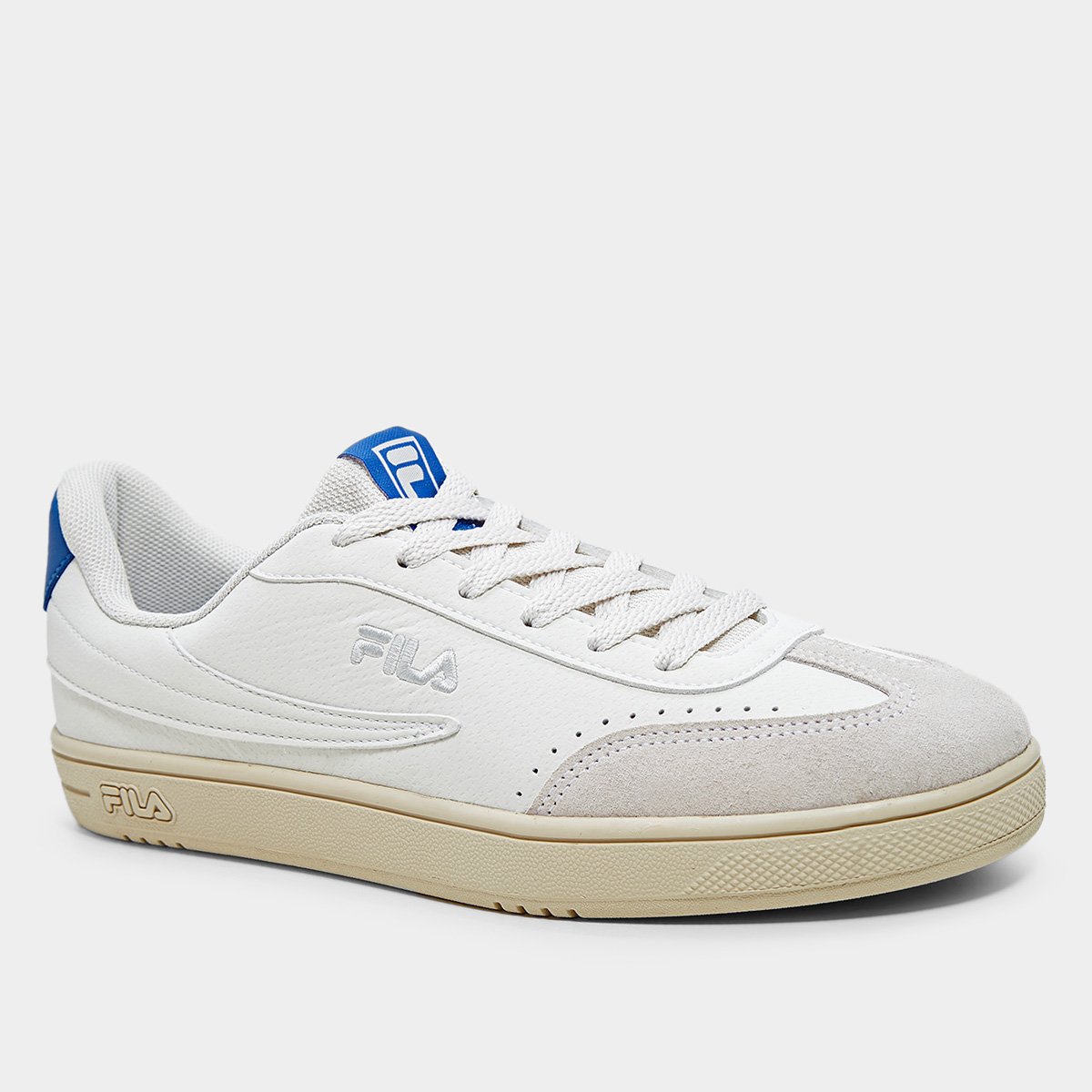 Miniatura Tênis Fila Court 80 Masculino Branco+Azul - 43