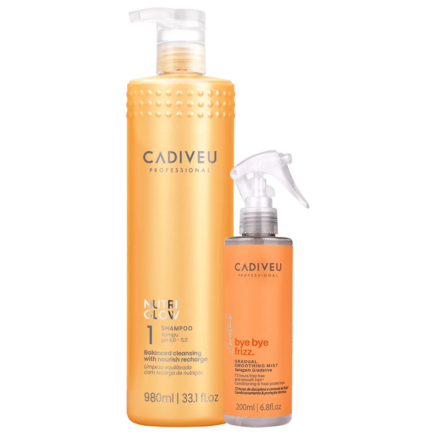 Miniatura Kit Cadiveu Professional Nutri Glow Bye Bye Frizz Care Duo (2 Produtos)