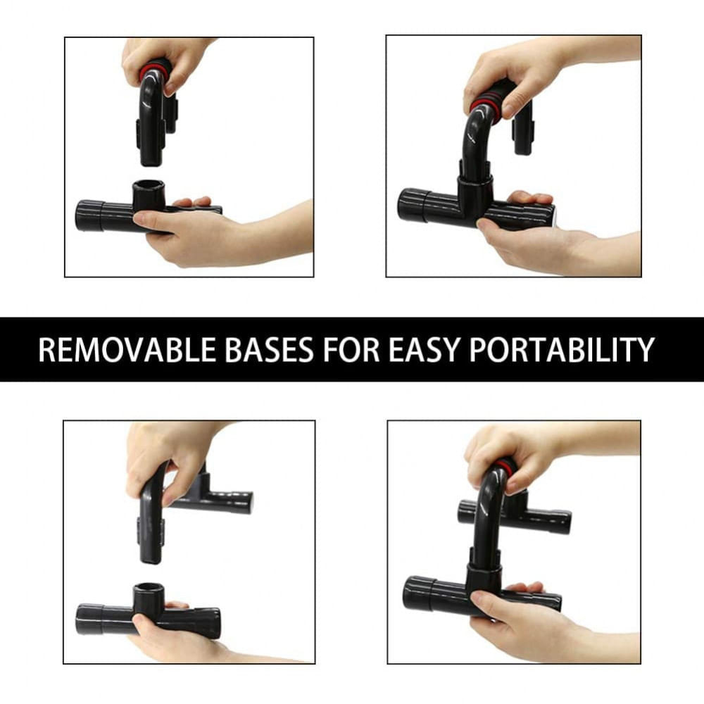 Miniatura Redipo Barra de Apoio para Flexão Multifuncional e Ergonômica Preto