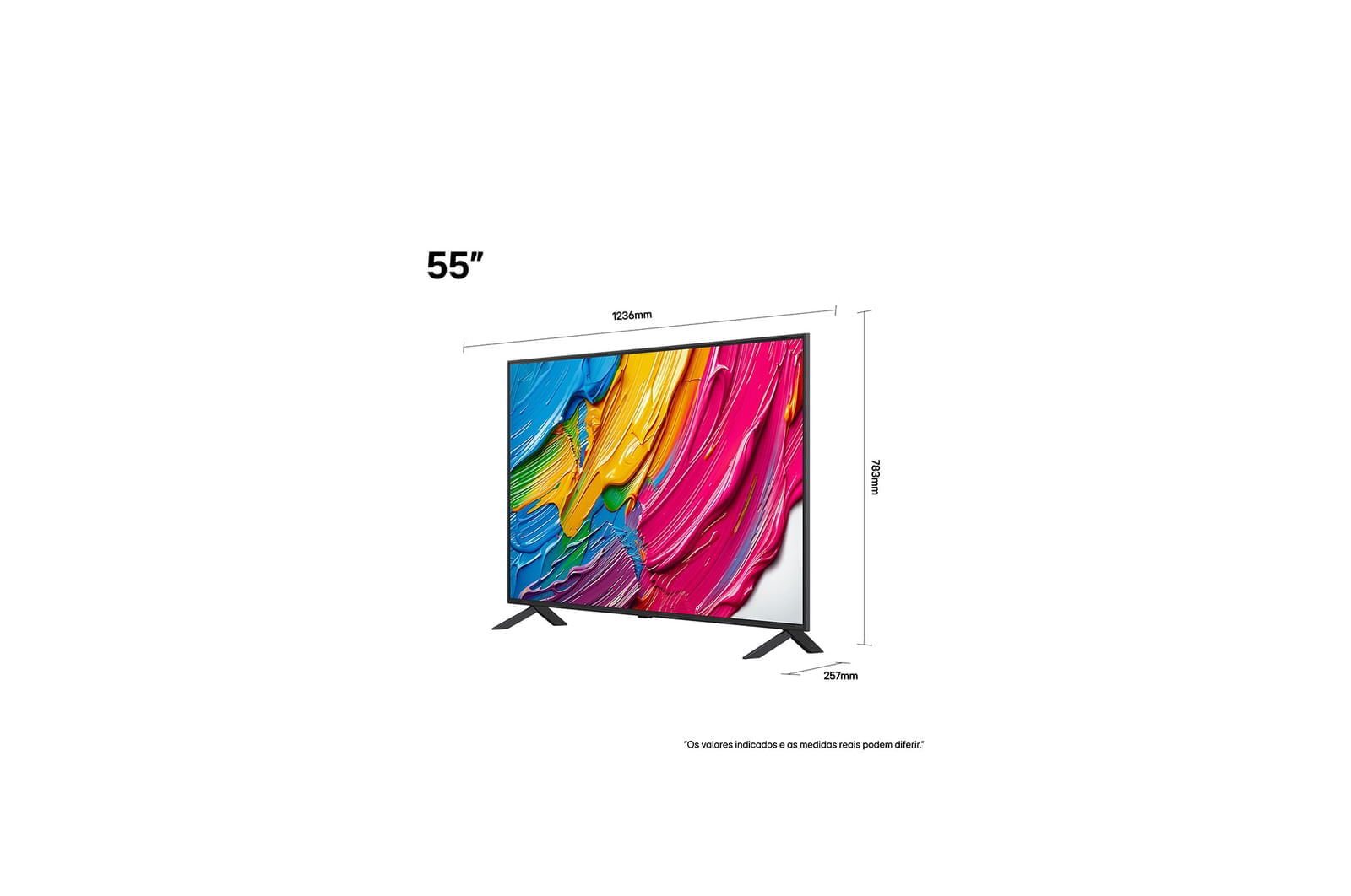 Smart TV LG QNED AI QNED80 55 Polegadas (55QNED80ASA): Cores vibrantes e inteligência 4K 12 meses - 55 " - 110v/220v