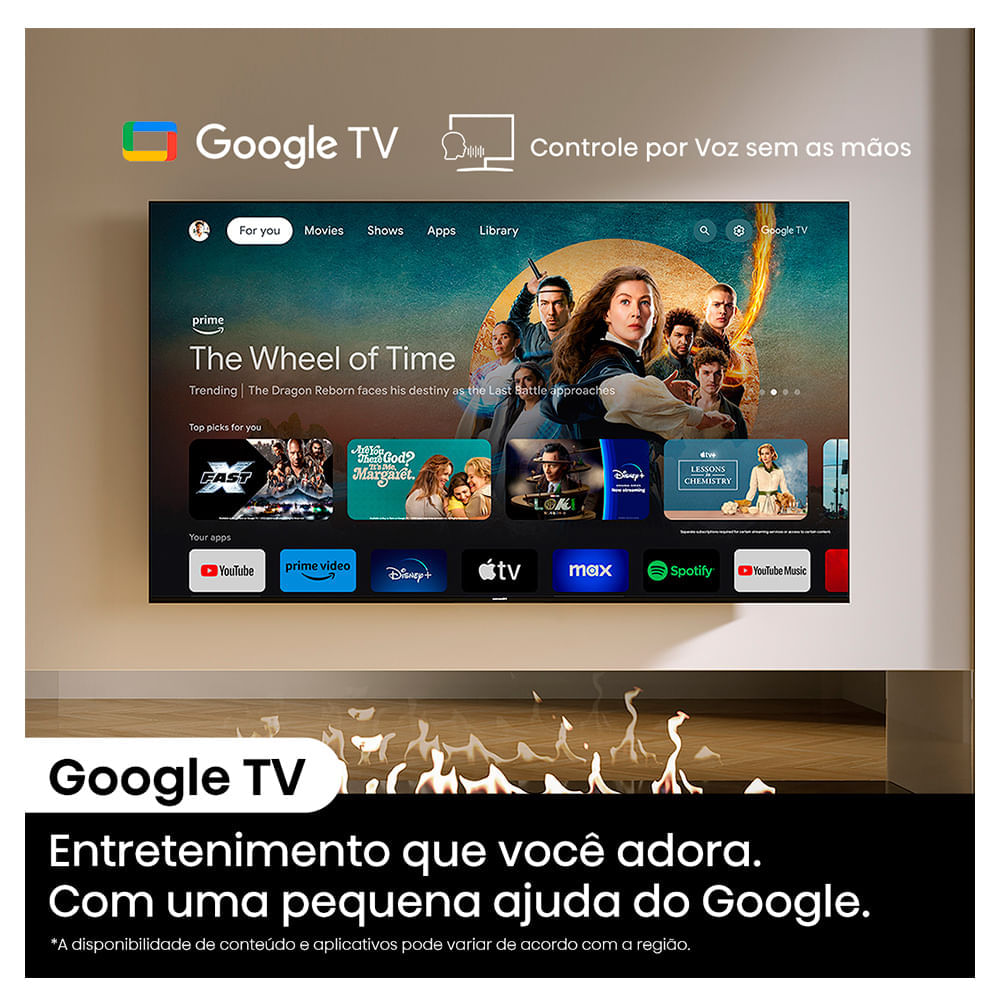 Miniatura Smart TV Hisense QLED Mini UHD 4K 65" Polegadas Frequência 144 Hz e Wi-Fi - 65U75LUA Bivolt