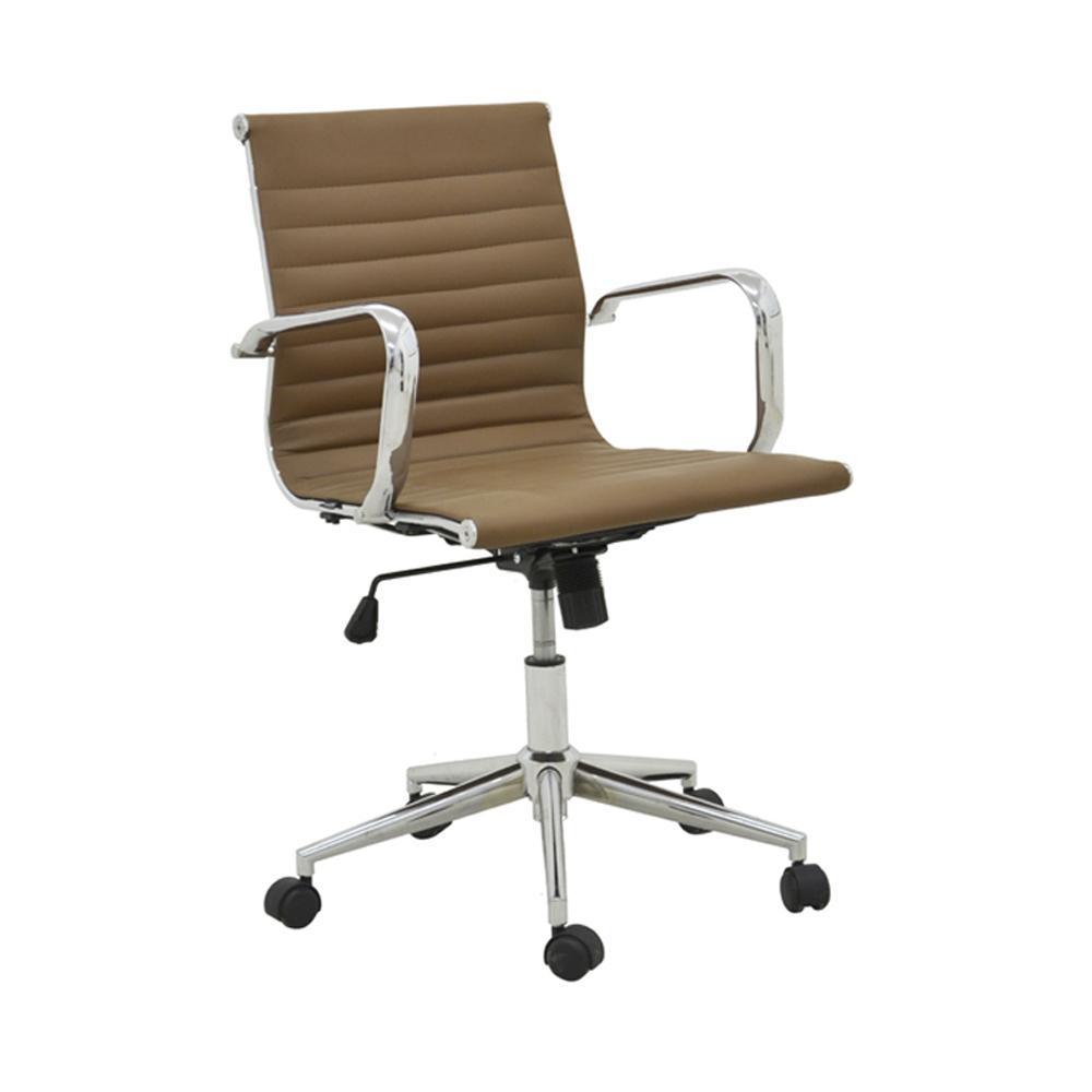 Miniatura Cadeira De Escritório Office Sevilha Baixa Pu Fendi Rivatti