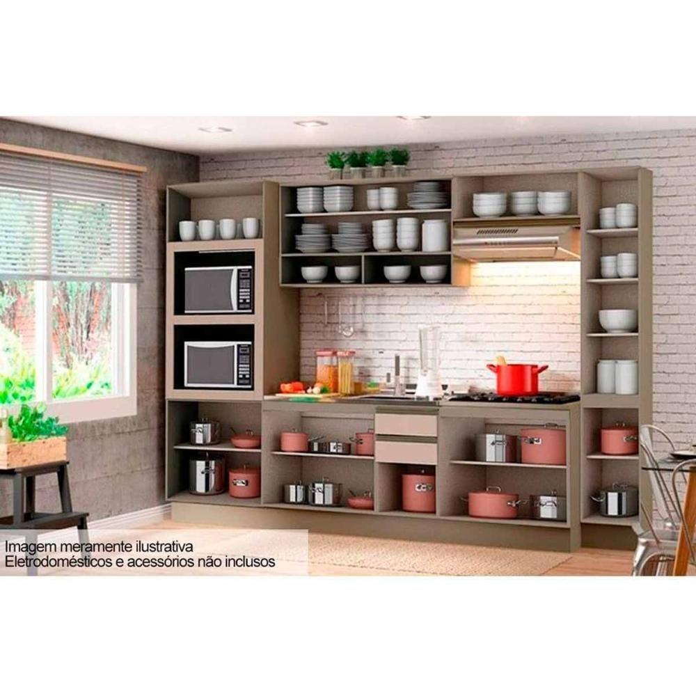 Miniatura Módulo Cozinha Henn Connect Paneleiro C- 2 Portas Duna-cristal