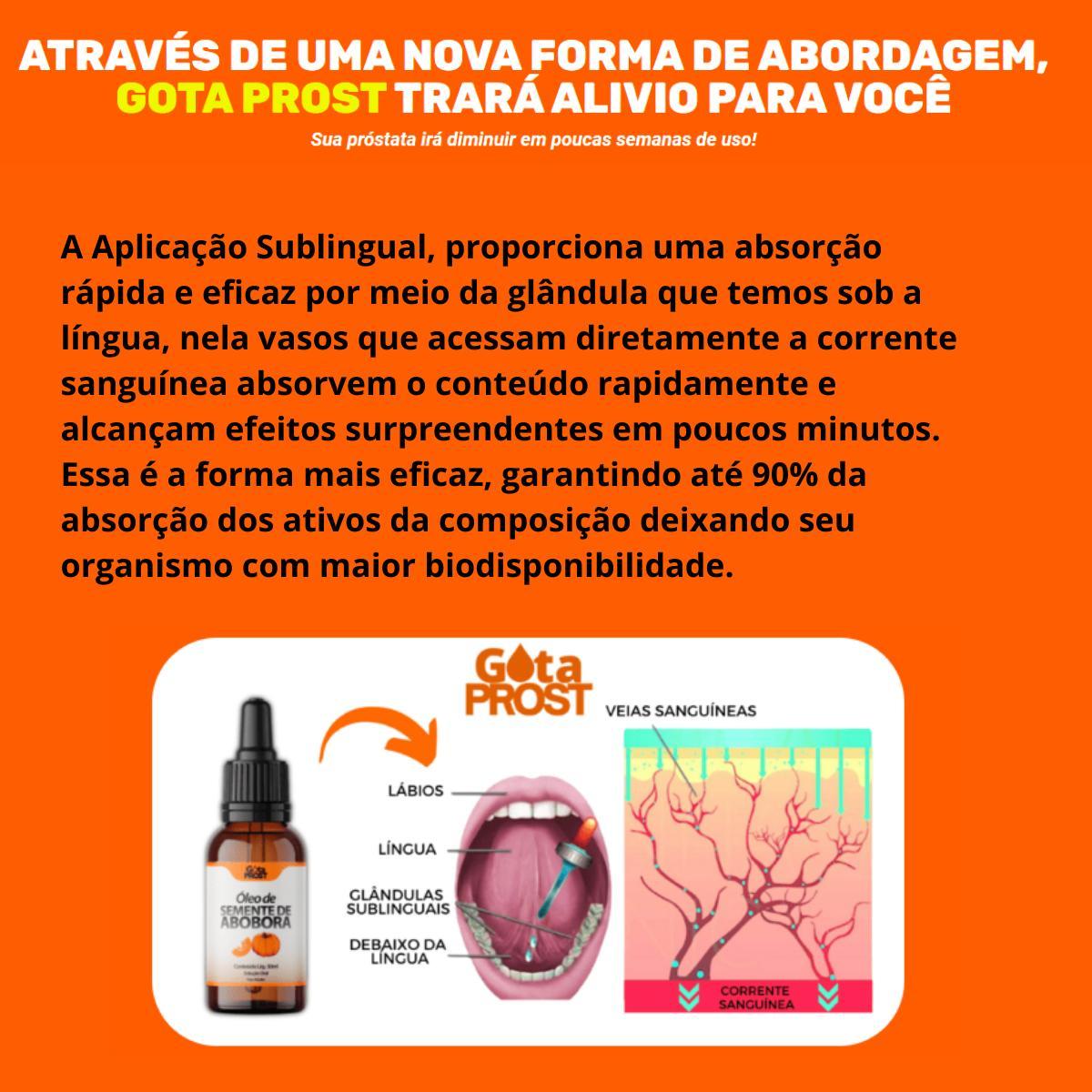 Gota Prost + Active Suplemento Contra Glândula Inflamada 6Un