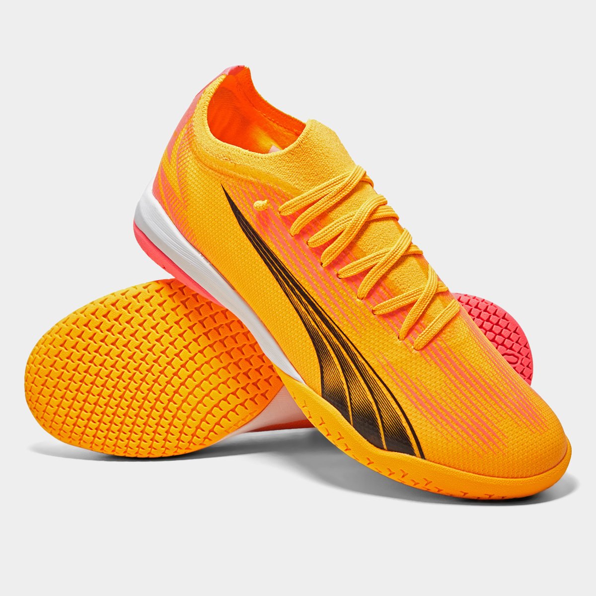 Miniatura Chuteira Futsal Puma Ultra Match Unissex Laranja - 37