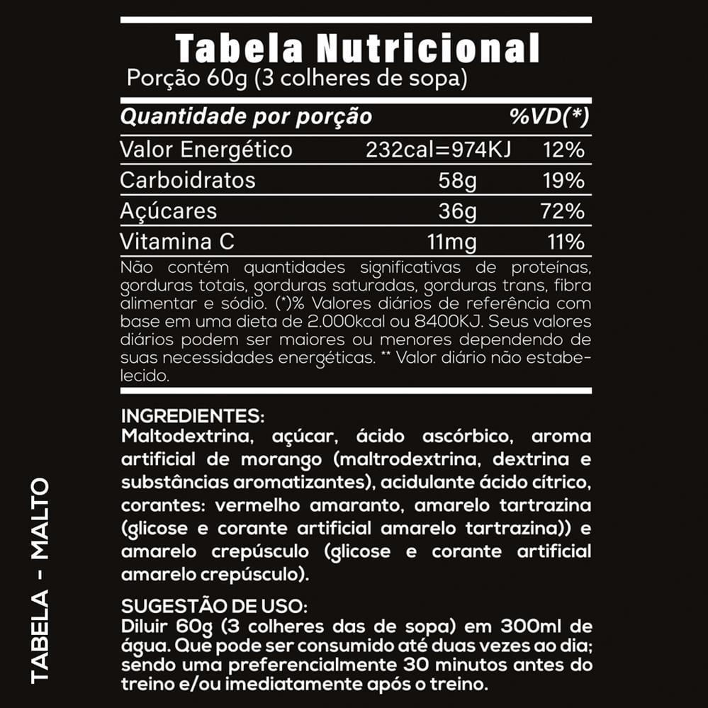 Miniatura Kit 3 Malto Force Maltodextrina Com Vitamina C 1Kg