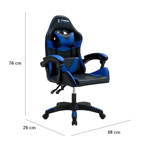 Cadeira Gamer Xtreme Conthey Cinesis Ergonômica Reclinável Suporta 150kg PRETA E AZUL