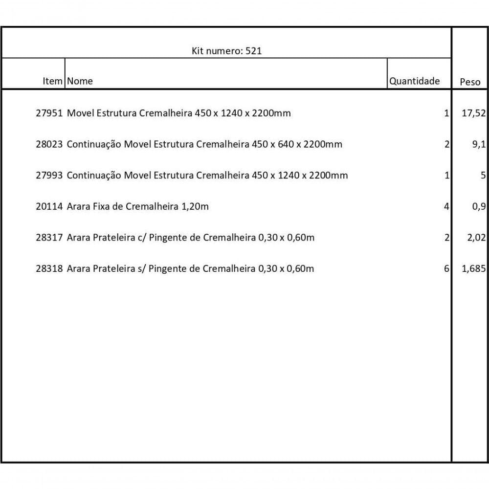 Miniatura Closet Araras, Guarda Roupas Aberto Industrial Com 16 Peças Preto Fdprp521