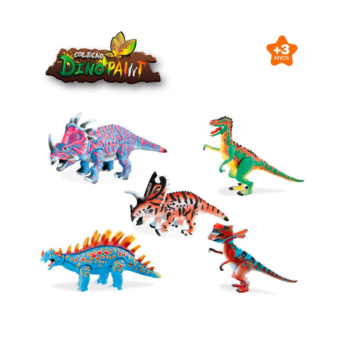 Miniatura Brinquedo Dino Paint Velociraptor Para Colorir Zoop Toys