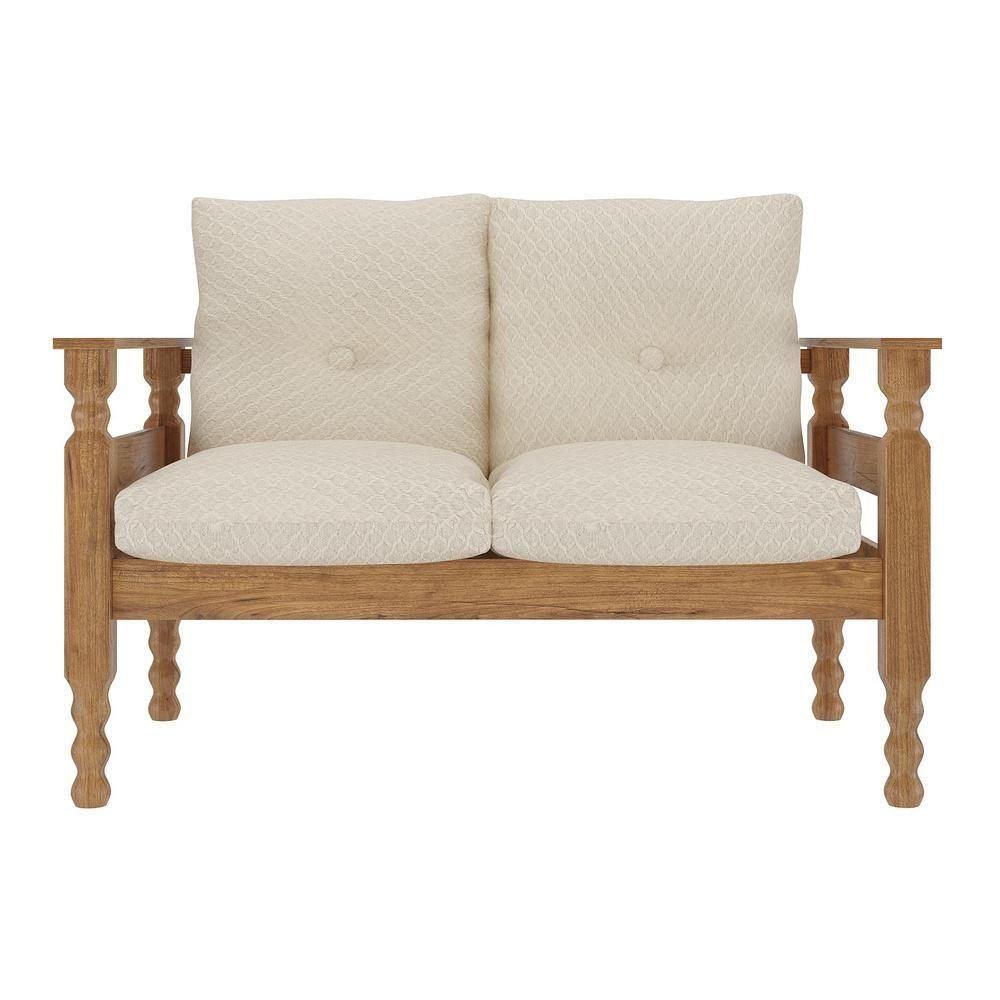 Miniatura Namoradeira 2 Lugares Liz Cr7002.T68 Imbuia/Floral