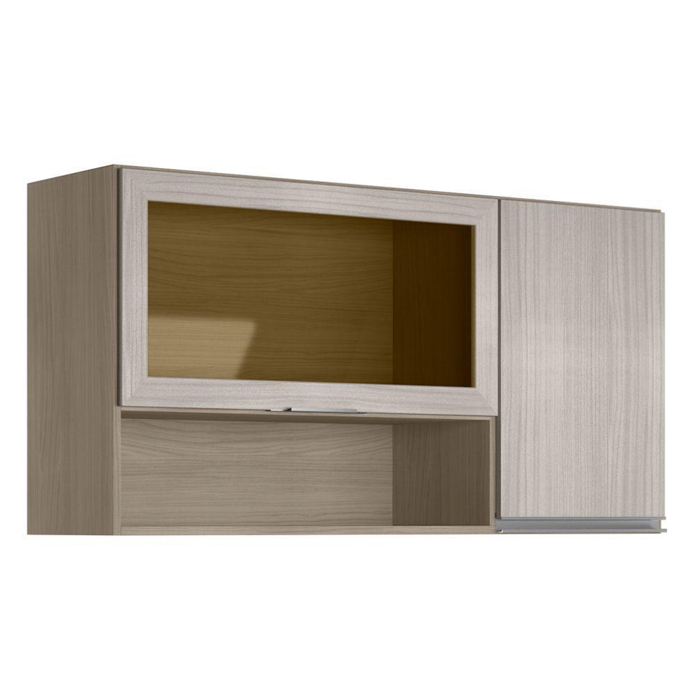 Armário De Cozinha Modulada Karen 4 Pçs C/ Pia 99.5550 P14 Malbec/avelã - Mpozenato