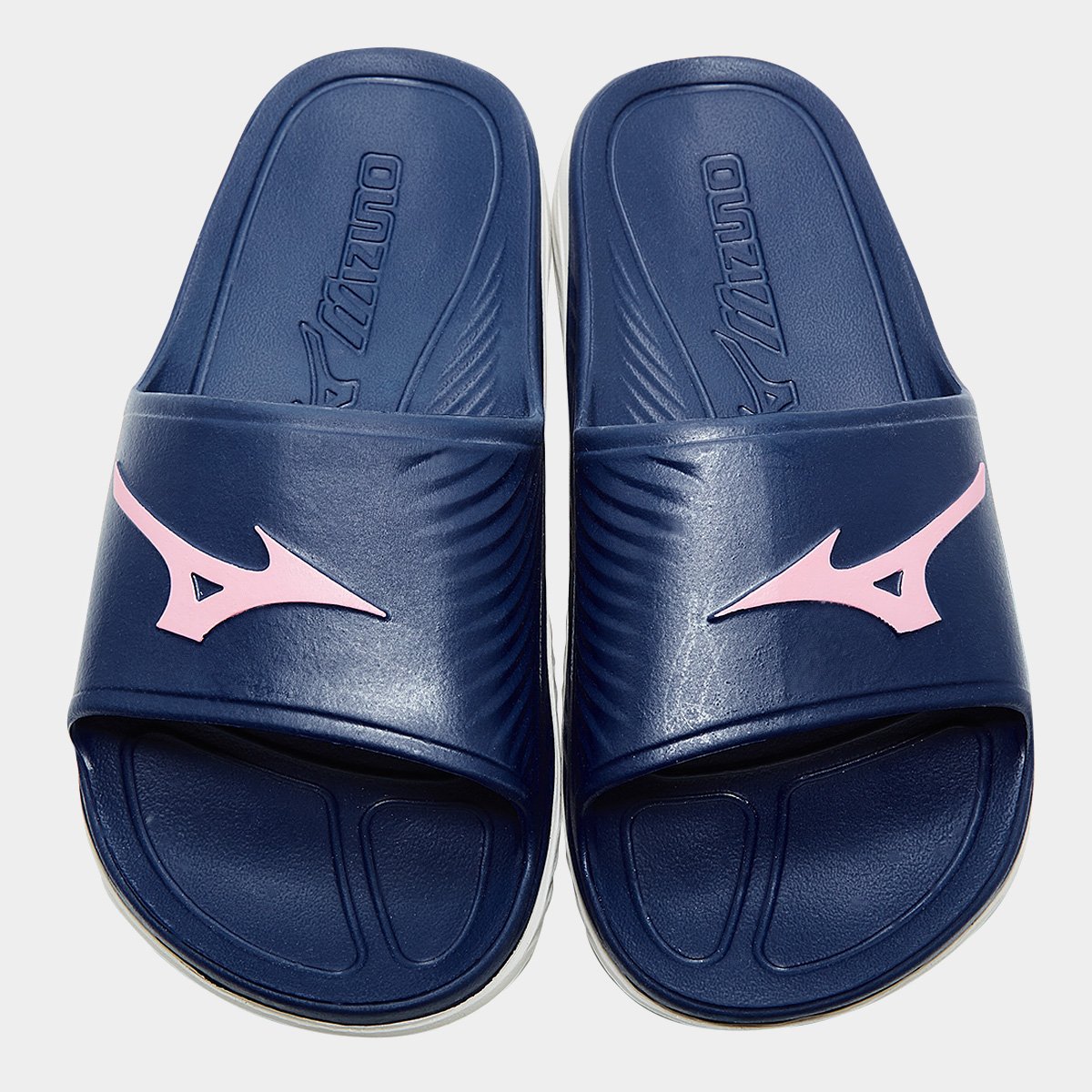 Miniatura Chinelo Mizuno Enerzy Slide Feminino Marinho+Bege - 33/34