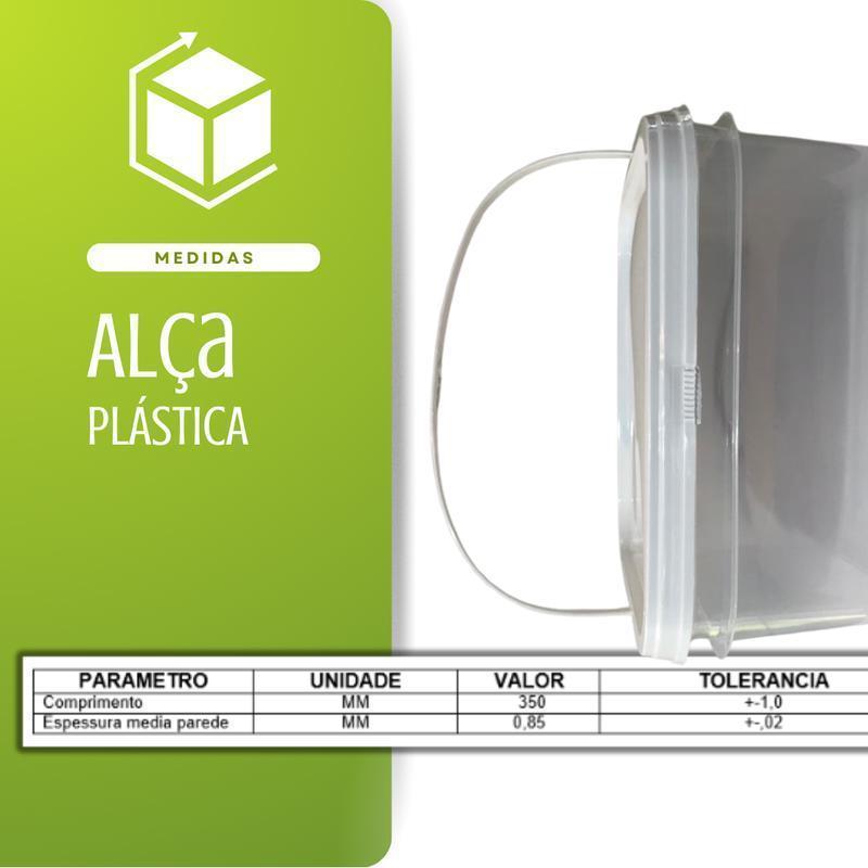 Miniatura Pote Para Açai 2.4 Litros Transparente - Kit 10 Peças