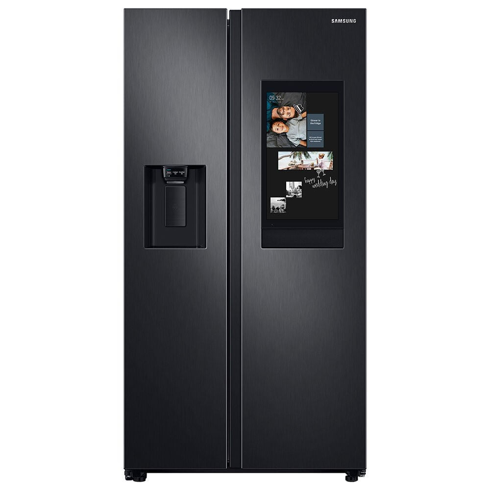 Miniatura Geladeira Samsung Side By Side Family Hub 585 Litros - RS58 Black Inox Look - 110V