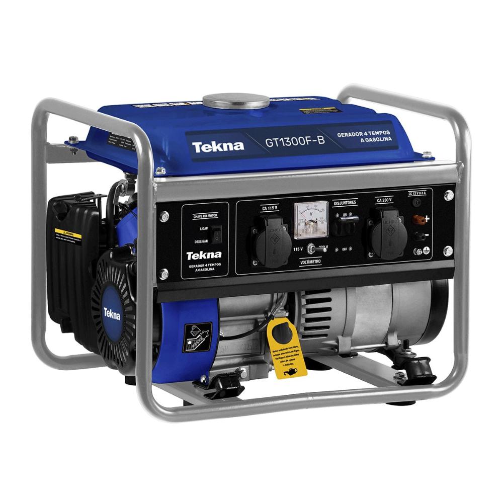 Miniatura Gerador de Energia a Gasolina Tekna, GT1300FB, 1,25KVA – Bivolt