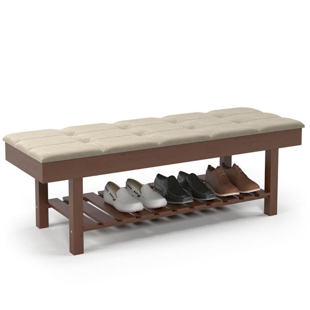 Miniatura Banco Almofadado Sapateira Roma Bege