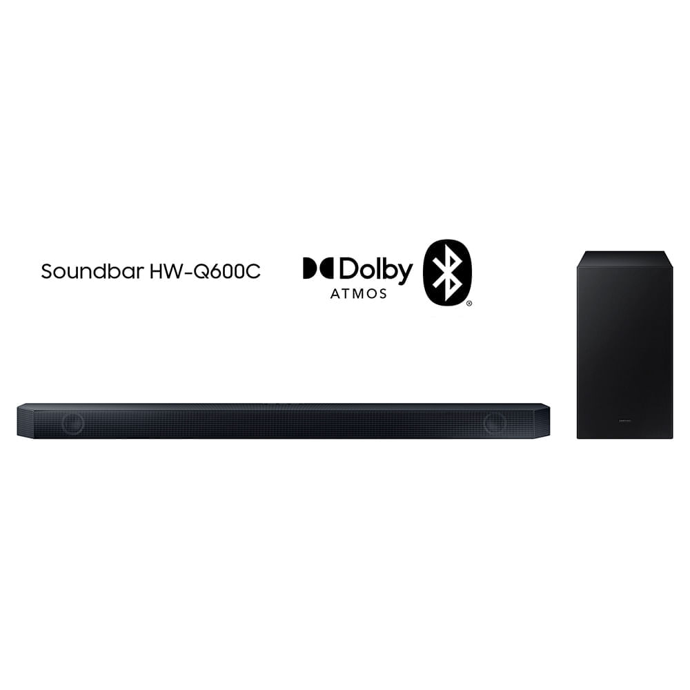 Miniatura Soundbar Samsung HWQ600C, 3.1.2 Canais , Dolby Atmos + DTS:X, Acoustic Beam, Modo Game Pro Bivolt