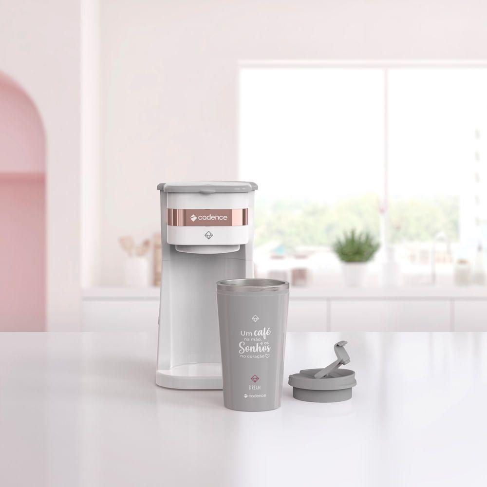 Cafeteira Elétrica Cadence Dream Rosé Gold Com Copo Térmico 110V