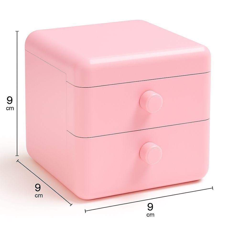 Miniatura Mini Gaveta De Armazenamento Organizadora - Rosa