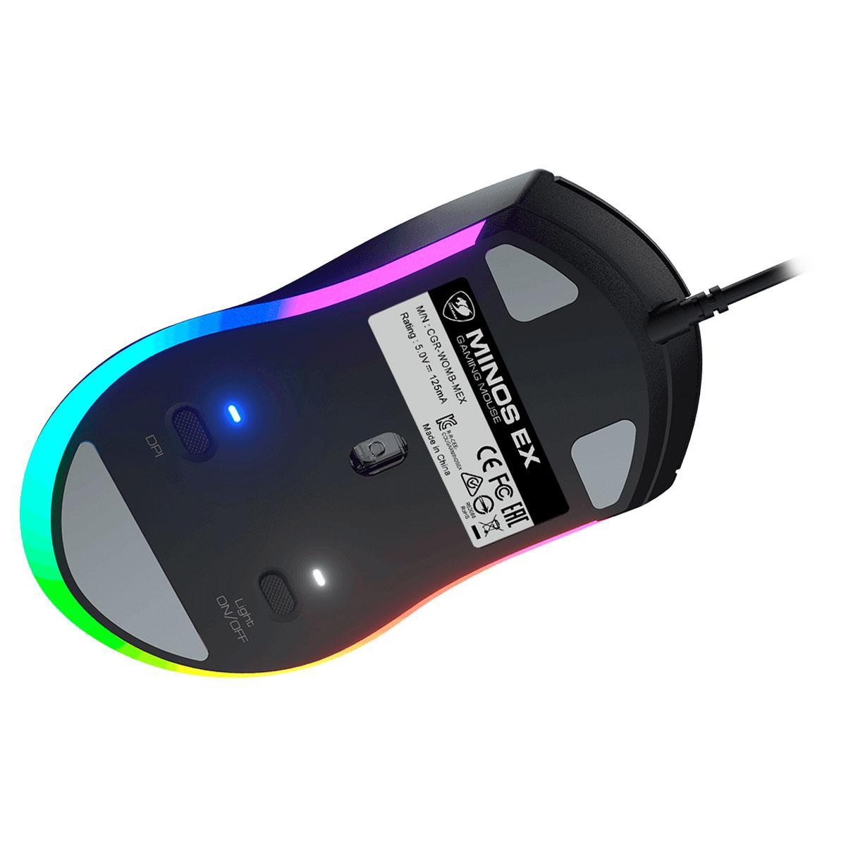 Miniatura Mouse Gamer Cougar Minos Ex, Usb, Rgb, 6400 Dpi