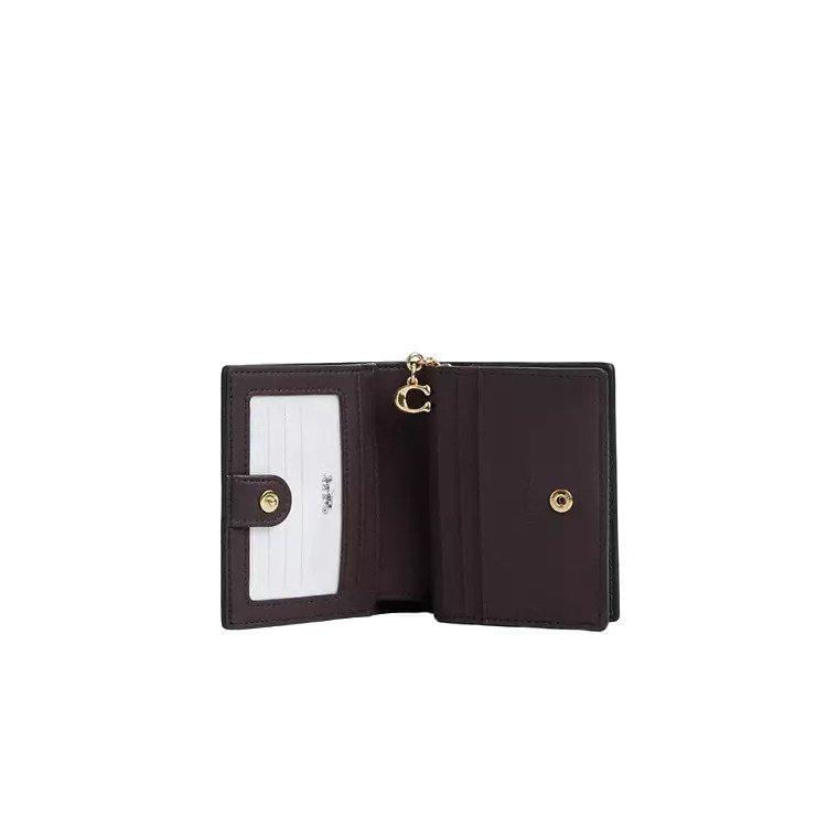Miniatura Carteira Coach Snap Wallet In Signature Leather - Cv415 Pret