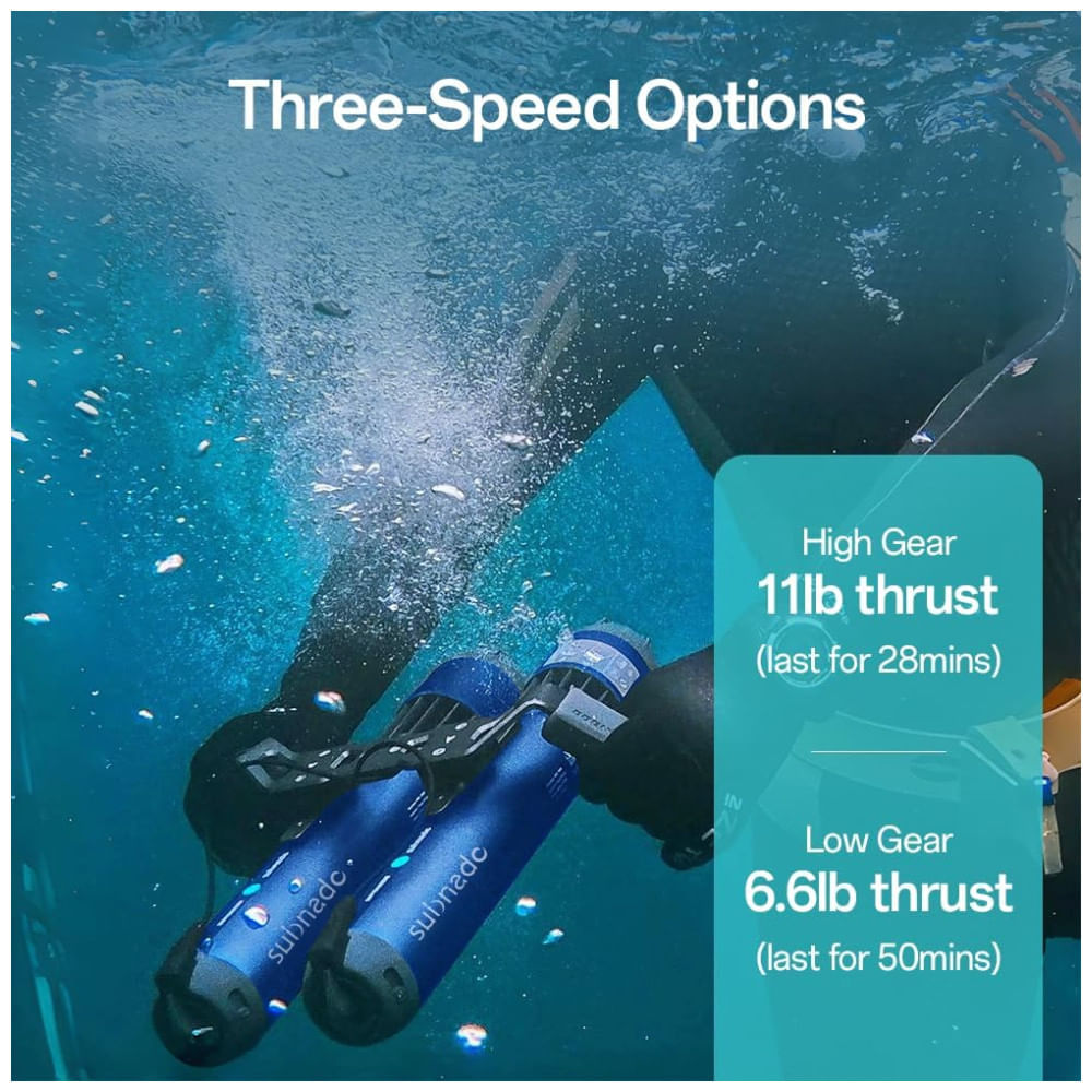 Miniatura Scooter Subaquática, Waydoo Subnado Underwater Scooter Lite: Aventura Subaquática Compacta e Portátil para Adultos e Crianças