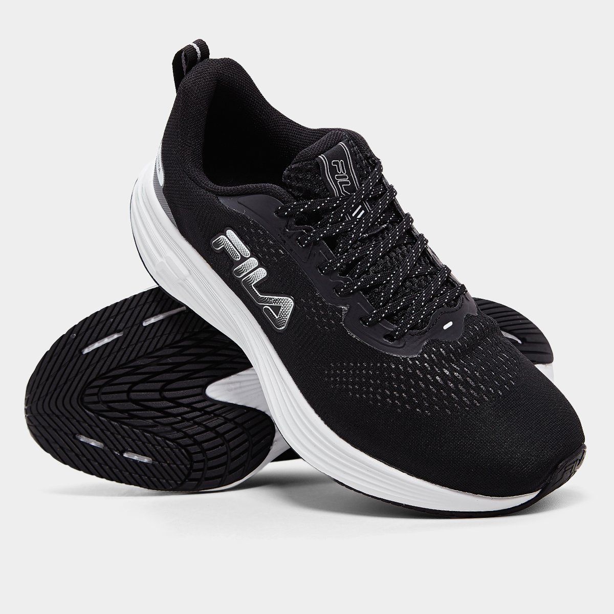 Miniatura Tênis Fila Stride Masculino Preto+Branco - 37
