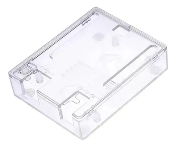 Miniatura Case Para Arduino Uno Em Plástico Abs Transparente Com