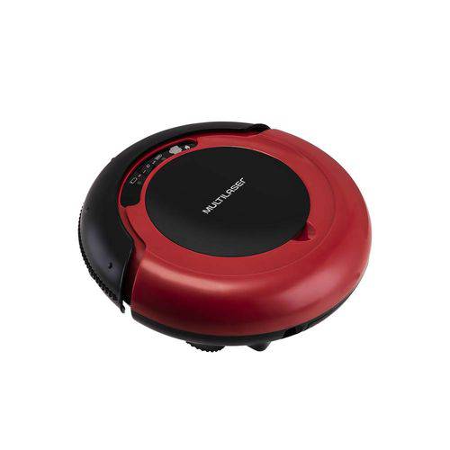 Miniatura Robô Aspirador de pó Multilaser 3 em 1 Ho041 vermelho