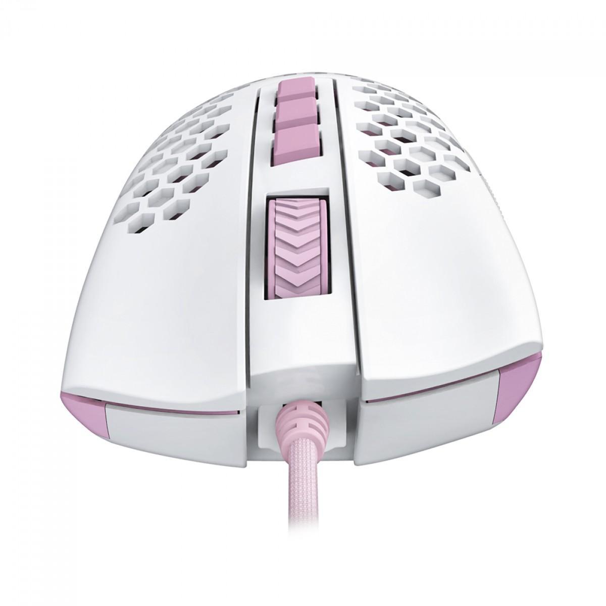 Miniatura Mouse Gamer Redragon Storm Rgb Branco E Rosa M808Wp-Rgb